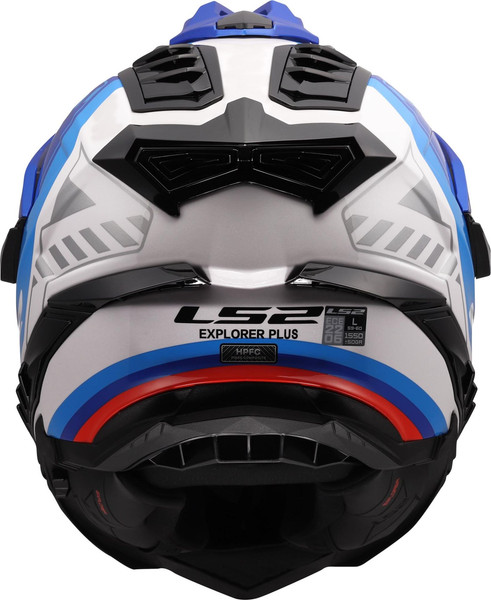 Изображение товара Мотошлем LS2 MX701 Explorer Hexa (3XL, белый/синий/красный)