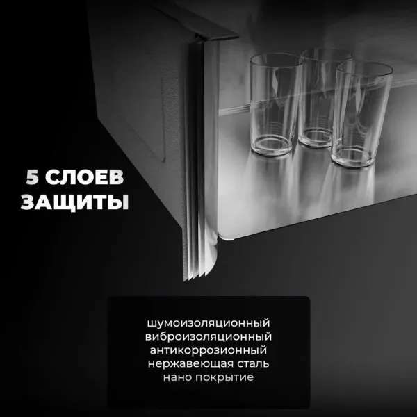 Изображение товара Мойка кухонная Wisent WS-36550B-R-114 (с сифоном, дозатором и коландером)
