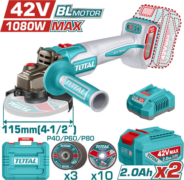 Изображение товара Угловая шлифовальная машина TOTAL TAGLI4108112