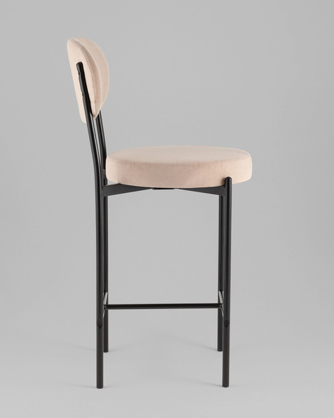 Изображение товара Стул барный Stool Group Бриф Original N / SG006-bmmPlb-C014 (велюр бежевый)