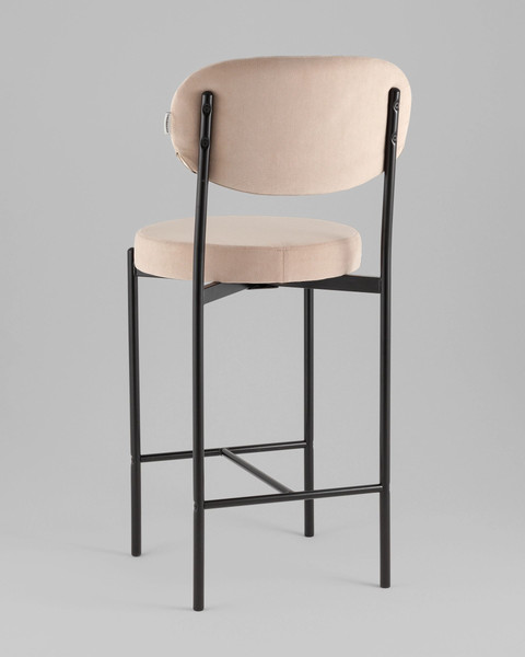 Изображение товара Стул барный Stool Group Бриф Original N / SG006-bmmPlb-C014 (велюр бежевый)