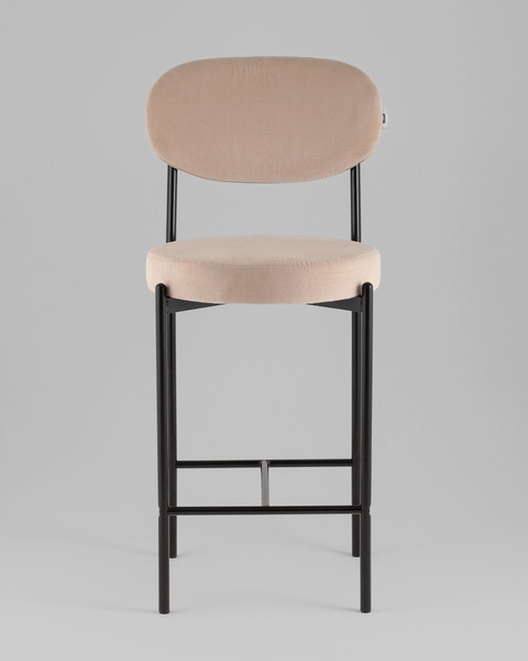 Изображение товара Стул барный Stool Group Бриф Original N / SG006-bmmPlb-C014 (велюр бежевый)