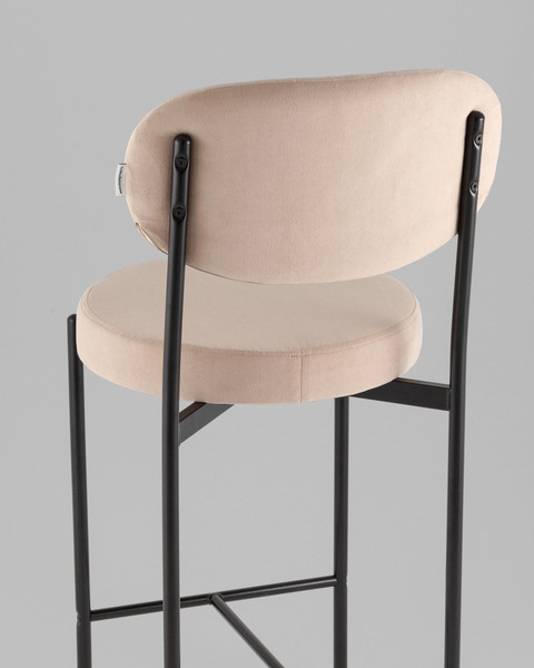Изображение товара Стул барный Stool Group Бриф Original N / SG006-bmmPlb-C014 (велюр бежевый)