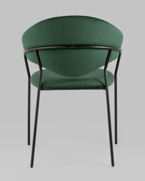 Изображение товара Стул Stool Group Алексис / AV 445-Cdf-9005 (велюр зеленый/черный муар)