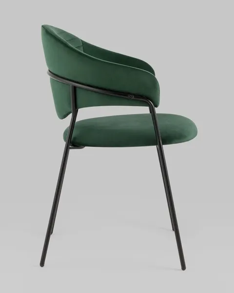 Изображение товара Стул Stool Group Алексис / AV 445-Cdf-9005 (велюр зеленый/черный муар)