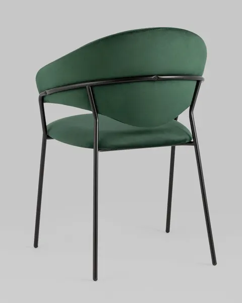 Изображение товара Стул Stool Group Алексис / AV 445-Cdf-9005 (велюр зеленый/черный муар)