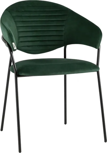 Изображение товара Стул Stool Group Алексис / AV 445-Cdf-9005 (велюр зеленый/черный муар)