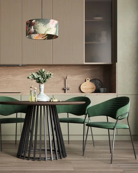 Изображение товара Стул Stool Group Алексис / AV 445-Cdf-9005 (велюр зеленый/черный муар)