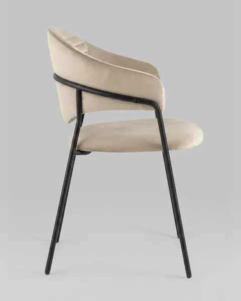 Изображение товара Стул Stool Group Алексис / AV 445-Cl-9005 (велюр капучино/опора черный муар)