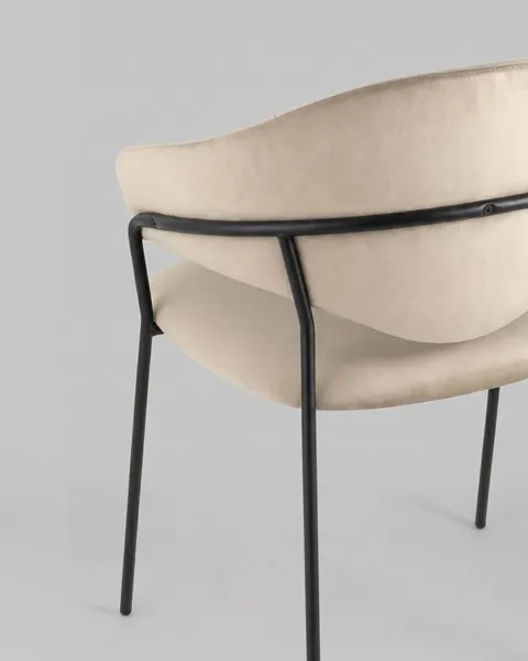Изображение товара Стул Stool Group Алексис / AV 445-Cl-9005 (велюр капучино/опора черный муар)