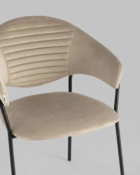 Изображение товара Стул Stool Group Алексис / AV 445-Cl-9005 (велюр капучино/опора черный муар)