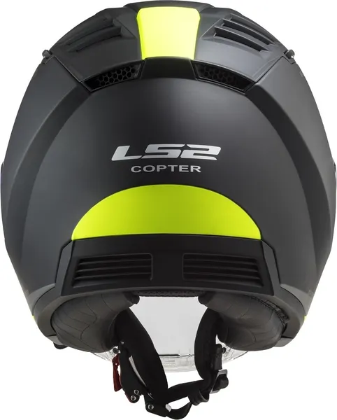 Изображение товара Мотошлем LS2 OF600 Copter II Urbane (S, черный матовый/желтый)