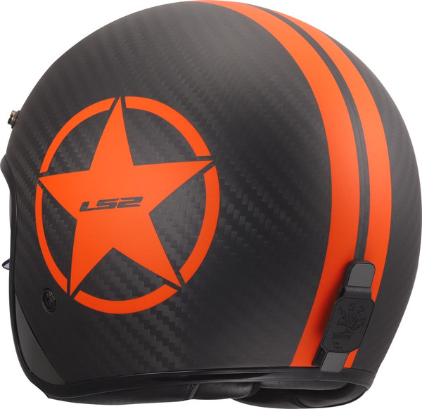 Изображение товара Мотошлем LS2 OF601 BOB II C Star (S, оранжевый)