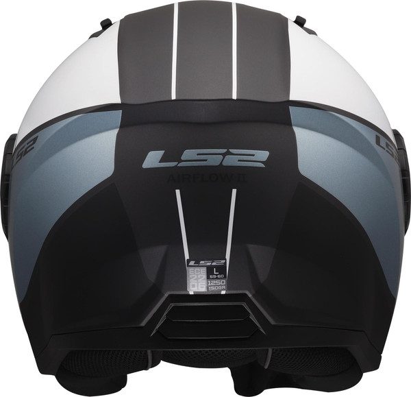 Изображение товара Мотошлем LS2 OF616 Airflow II Cover (S, серый/синий)