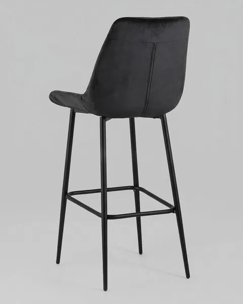 Изображение товара Стул барный Stool Group Флекс / AV 405-N28-9005 B (велюр черный/черный муар)