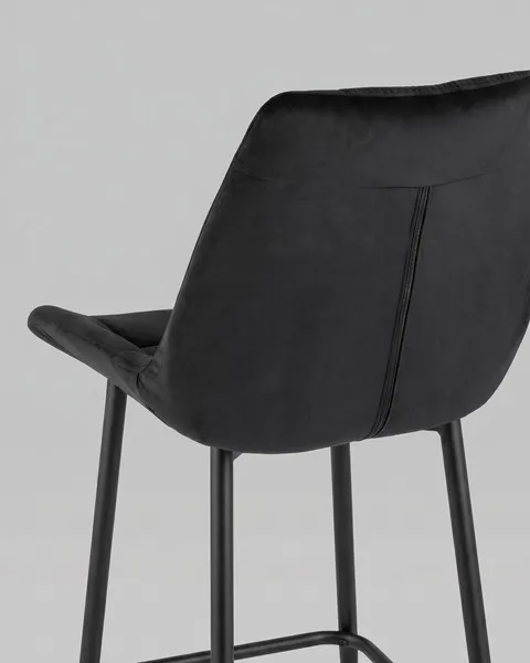 Изображение товара Стул барный Stool Group Флекс / AV 405-N28-9005 B (велюр черный/черный муар)