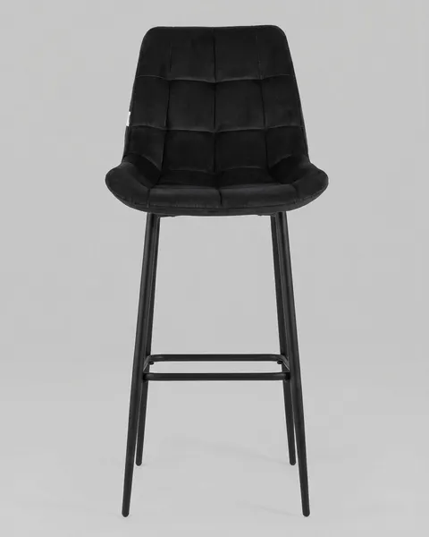 Изображение товара Стул барный Stool Group Флекс / AV 405-N28-9005 B (велюр черный/черный муар)