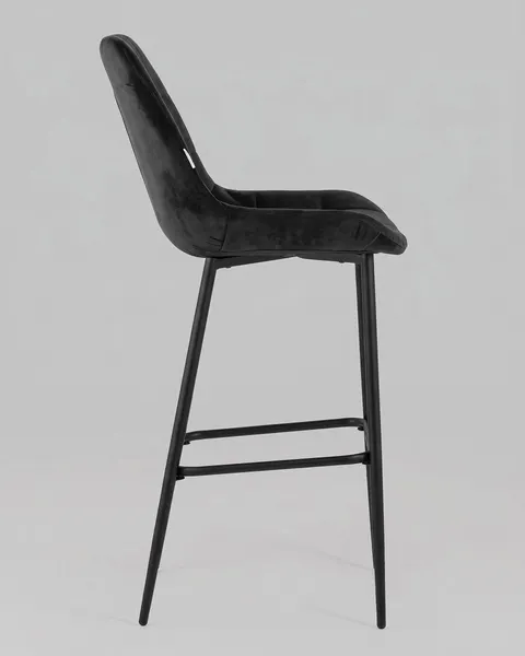 Изображение товара Стул барный Stool Group Флекс / AV 405-N28-9005 B (велюр черный/черный муар)