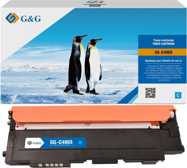 Изображение товара Картридж G&G GG-C406S (голубой)