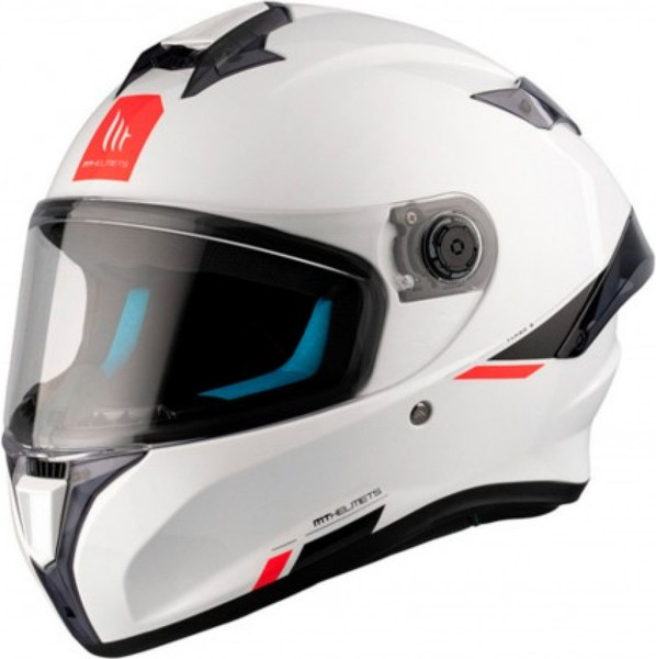 Изображение товара Мотошлем MT Helmets FF106B Targo S Solid A0 (L, жемчужный/белый глянец)