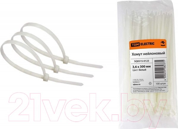 Изображение товара Стяжка для кабеля TDM SQ0515-0123 (100шт)
