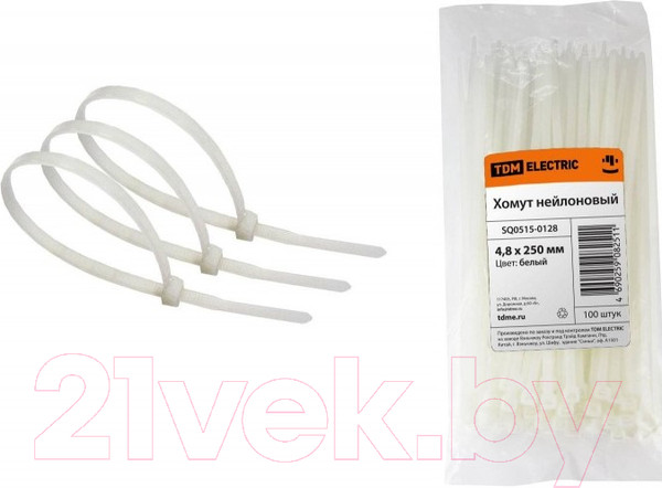 Изображение товара Стяжка для кабеля TDM SQ0515-0128 (100шт)