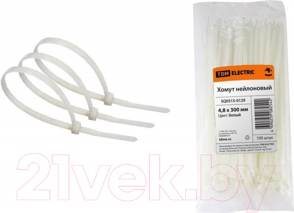 Изображение товара Стяжка для кабеля TDM SQ0515-0129 (100шт)