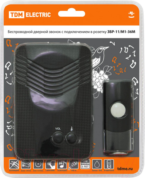 Изображение товара Электрический звонок TDM SQ1901-0010