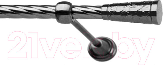 Изображение товара Карниз для штор Lm Decor Византия 066 1р витой (антрацит, 1.8м)