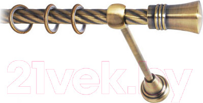 Изображение товара Карниз для штор Lm Decor Гиро 071 1р витой (антик, 3м)