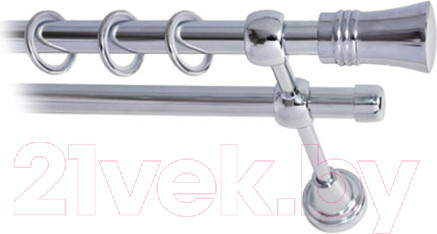 Изображение товара Карниз для штор Lm Decor Гиро 071 2р гладкий (хром, 3.2м)