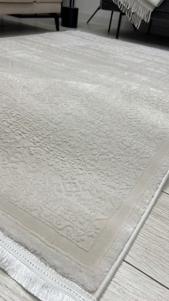 Изображение товара Коврик Radjab Carpet Эмпайр Прямоугольник RN22C (0.8x1.5, White)