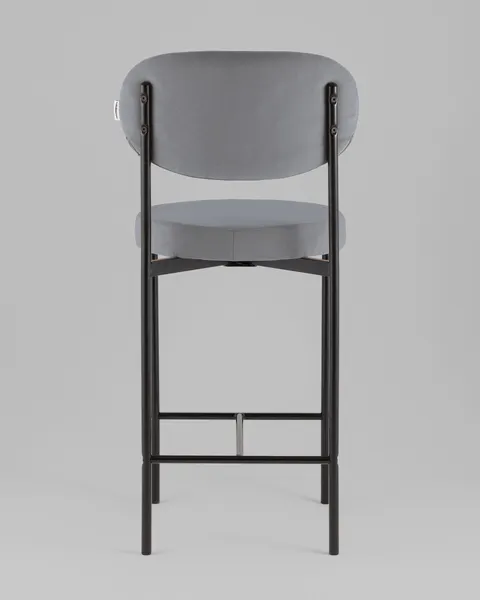 Изображение товара Стул барный Stool Group Бриф Original N / SG006-bmmPlb-C082 (велюр серый)