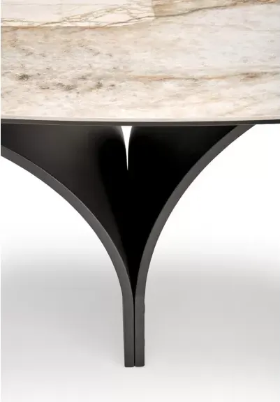 Изображение товара Обеденный стол Halmar Alter 180-260x90 (бежевый мрамор/черный)