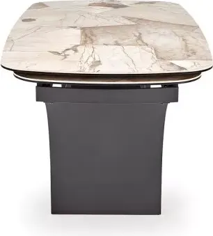 Изображение товара Обеденный стол Halmar Alter 180-260x90 (бежевый мрамор/черный)