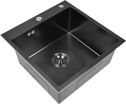 Изображение товара Мойка кухонная Wisent 5050BM-C (с сифоном, дозатором и коландером)