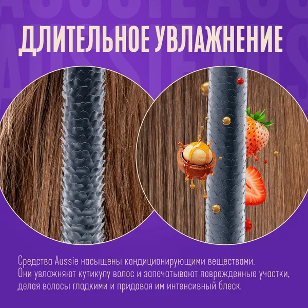 Изображение товара Шампунь для волос Aussie Miracle Moist (1л)