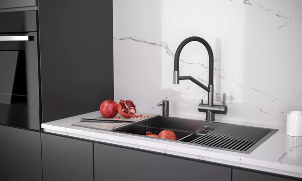 Изображение товара Смеситель Paulmark Rubert Ru213175-GM (вороненая сталь)