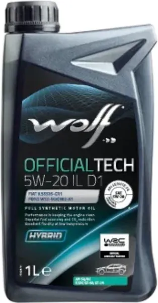 Изображение товара Моторное масло WOLF OfficialTech 5W20 IL D1 / 1054578 (1л)