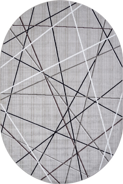 Изображение товара Ковер Merinos Silver F395-OVAL-GRAY (2x4)
