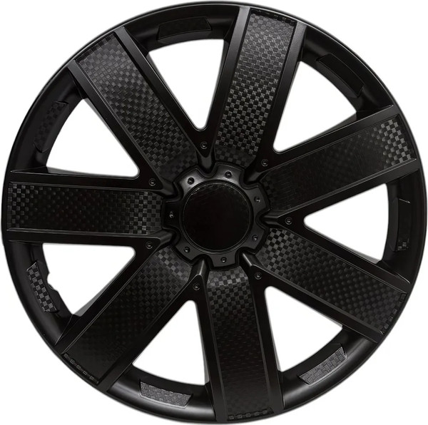 Изображение товара Набор колпаков LION Галакси карбон 15" пруж. LW1504 (2шт, черный глянец)