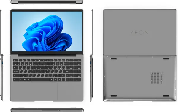 Изображение товара Ноутбук ZEON FlexiBook 15.6/N4000/8/256 Windows 11 Pro (Gray)