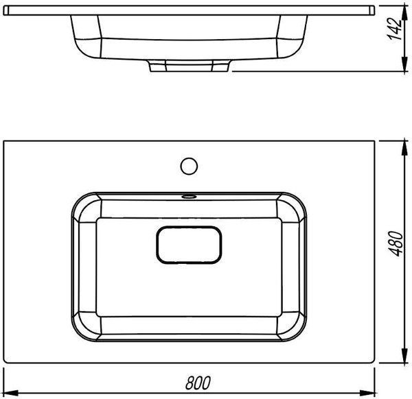 Изображение товара Умывальник Symbolite Соул 80x48 (кварц, серый шелк)