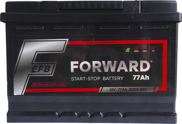 Изображение товара Автомобильный аккумулятор ForwarD EFB (0) 800A L3 EFB-77 / LN3077F080FVOX (77 А/ч)