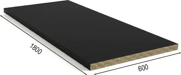Изображение товара Столешница Nerotop Постформинг Неро 18 SL 1021 (1800х600х39)