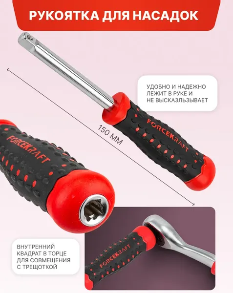 Изображение товара Универсальный набор инструментов ForceKraft FK LIGHT-2531-5 (67596)