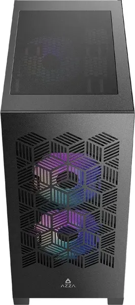 Изображение товара Корпус для компьютера AZZA Aerohex-M CSAZ-203A03M (черный, без БП)