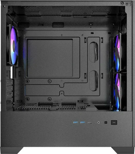 Изображение товара Корпус для компьютера AZZA Aerohex-M CSAZ-203A03M (черный, без БП)