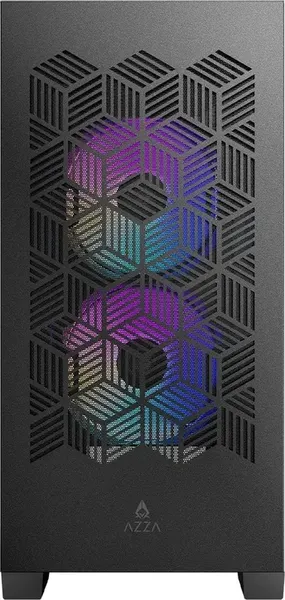 Изображение товара Корпус для компьютера AZZA Aerohex-M CSAZ-203A03M (черный, без БП)