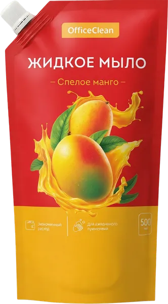 Изображение товара Мыло жидкое OfficeClean Спелое манго / 386038 (500мл)